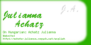 julianna achatz business card